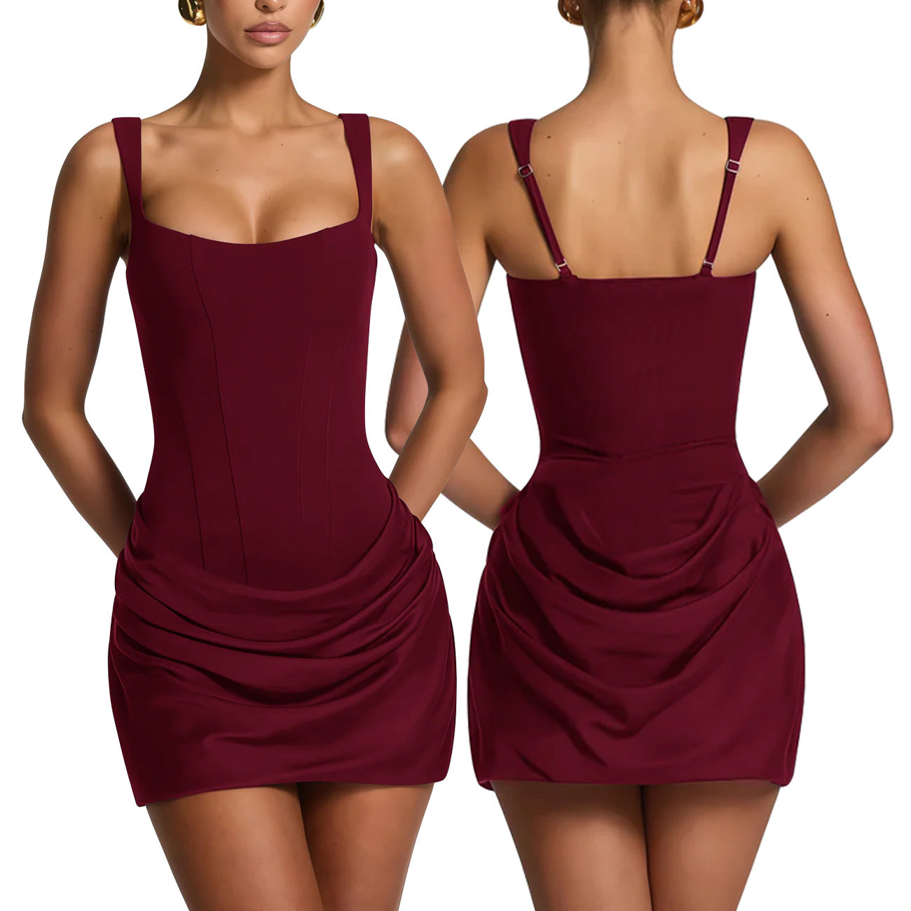 Stylish Strapless Off-the-shoulder Mini Dress For Women